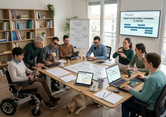 Professionisti riuniti per sviluppare un progetto dedicato all'inclusione e all'autonomia