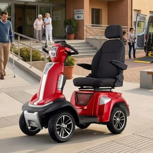 Scooter strutturato per disabili con maggiore comfort e autonomia