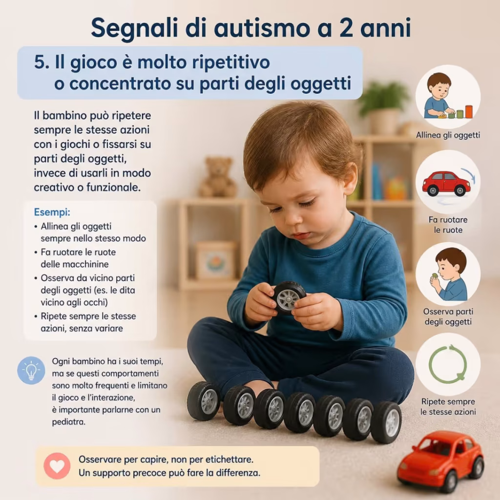 segnali di autismo a 2 anni - 5. Il gioco è molto ripetitivo o concentrato su parti degli oggetti_3