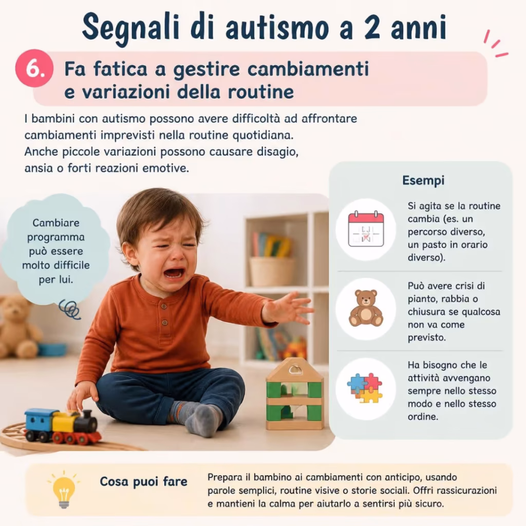 segnali di autismo a 2 anni - 6. Fa fatica a gestire cambiamenti e variazioni della routine_2_11zon