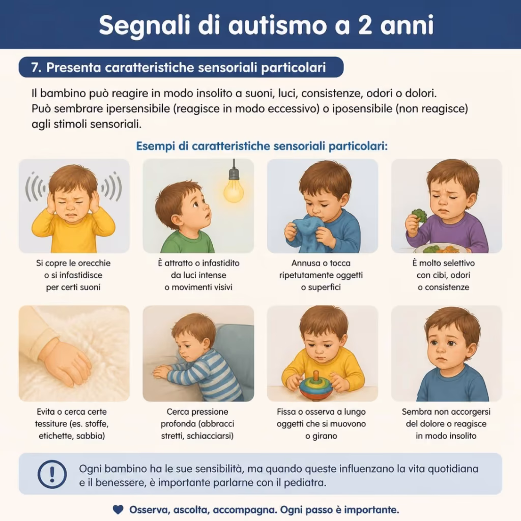 segnali di autismo a 2 anni - Presenta caratteristiche sensoriali particolari_8_11zon